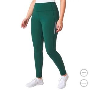 NWT Mondetta Ladies Active Legging GREEN - size XL - Gym Casual Athletic